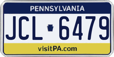 PA license plate JCL6479