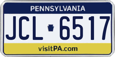 PA license plate JCL6517