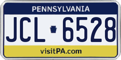 PA license plate JCL6528