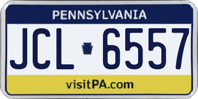 PA license plate JCL6557