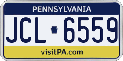 PA license plate JCL6559