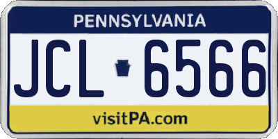 PA license plate JCL6566