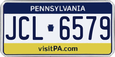 PA license plate JCL6579