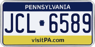 PA license plate JCL6589