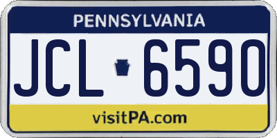 PA license plate JCL6590
