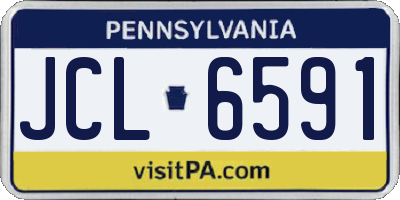 PA license plate JCL6591