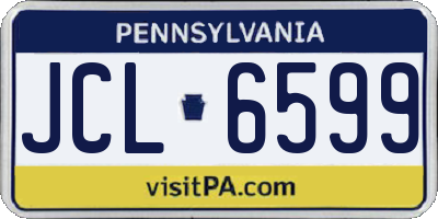 PA license plate JCL6599
