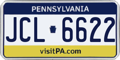 PA license plate JCL6622