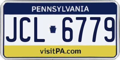 PA license plate JCL6779