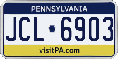 PA license plate JCL6903