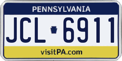 PA license plate JCL6911