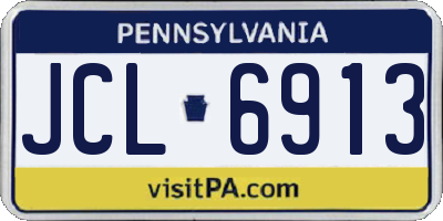 PA license plate JCL6913