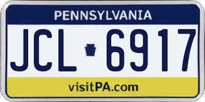 PA license plate JCL6917