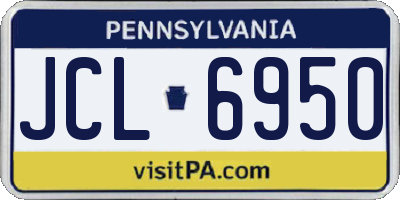 PA license plate JCL6950