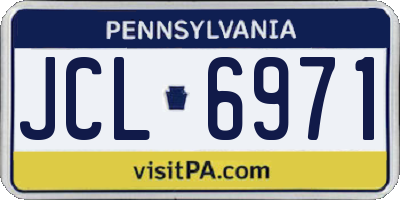 PA license plate JCL6971