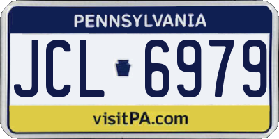 PA license plate JCL6979