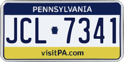 PA license plate JCL7341