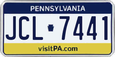 PA license plate JCL7441