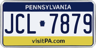 PA license plate JCL7879