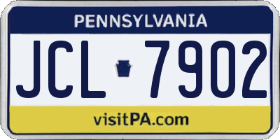 PA license plate JCL7902