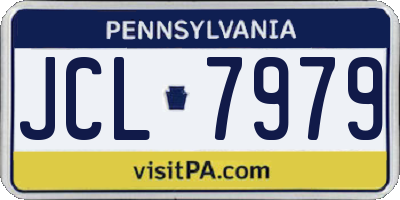 PA license plate JCL7979