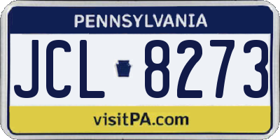 PA license plate JCL8273