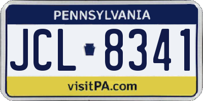 PA license plate JCL8341