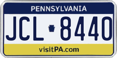 PA license plate JCL8440