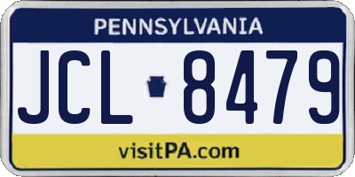 PA license plate JCL8479