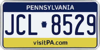 PA license plate JCL8529
