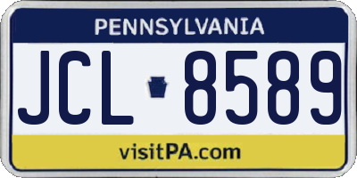 PA license plate JCL8589