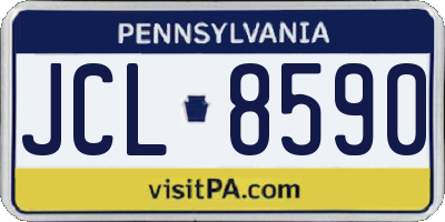 PA license plate JCL8590