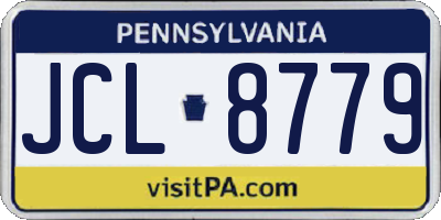 PA license plate JCL8779