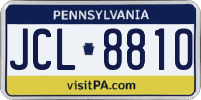 PA license plate JCL8810