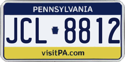 PA license plate JCL8812