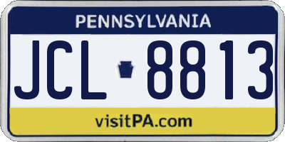 PA license plate JCL8813