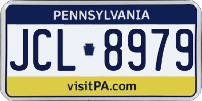PA license plate JCL8979