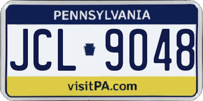 PA license plate JCL9048