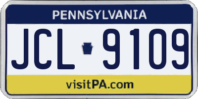 PA license plate JCL9109