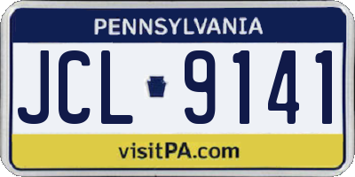 PA license plate JCL9141