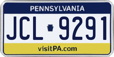 PA license plate JCL9291