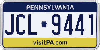 PA license plate JCL9441