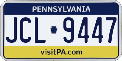 PA license plate JCL9447