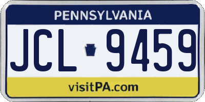 PA license plate JCL9459
