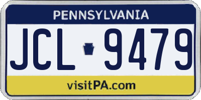 PA license plate JCL9479