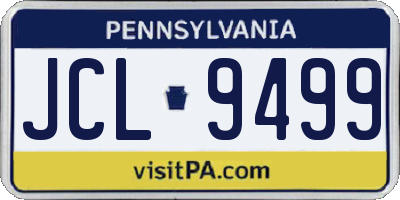 PA license plate JCL9499