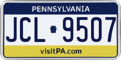 PA license plate JCL9507