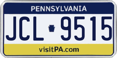 PA license plate JCL9515