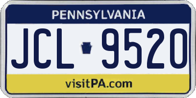 PA license plate JCL9520
