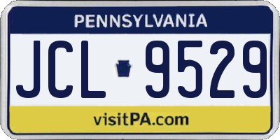 PA license plate JCL9529